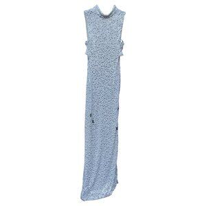 Love Reign Formal Prom Dress White and Silver Sequin Size 3 (XS/extra-small)